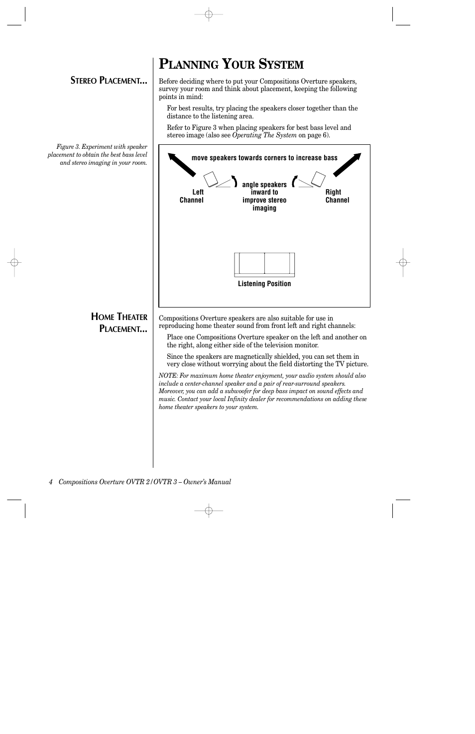 Lanning, Ystem | Infinity 3-Way Full Rang Floorstanding Speakers OVTR 2 User Manual | Page 6 / 15