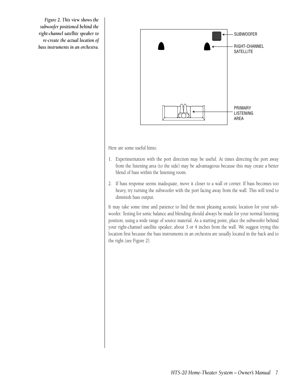Infinity HTS-20 User Manual | Page 7 / 20