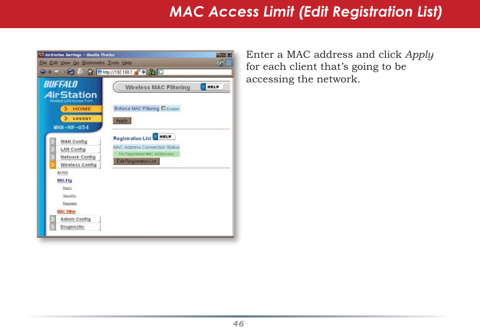 Infinity Wireless Router & AP WZR-G300N User Manual | Page 46 / 91