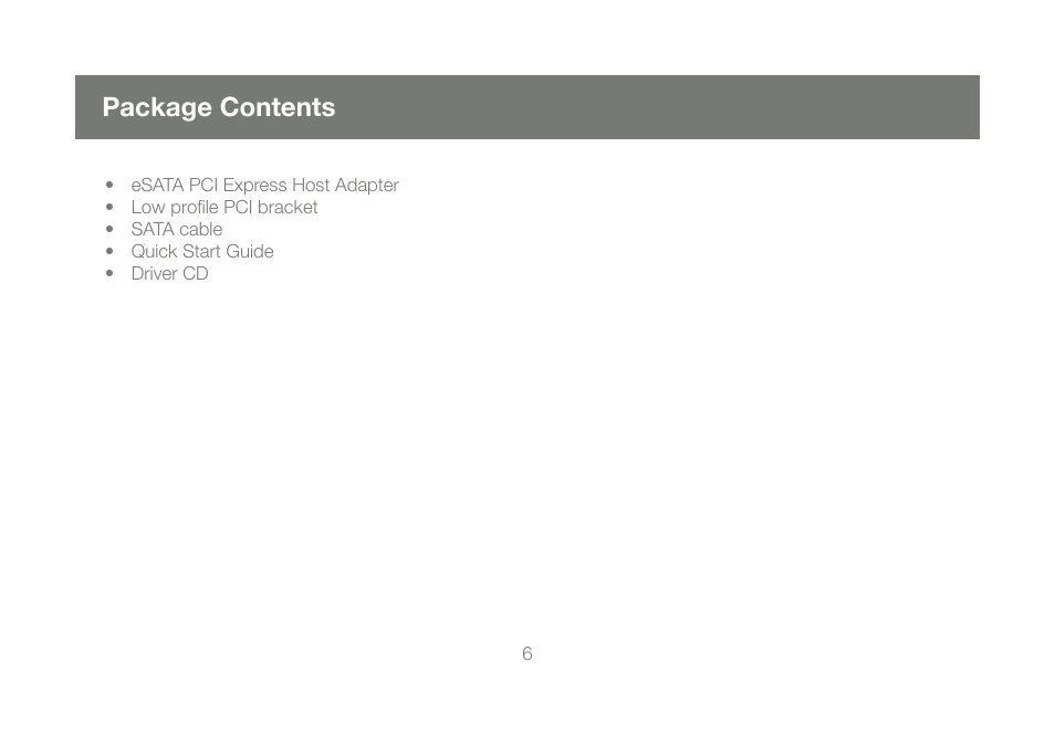 Package contents | IOGear GICe711S3W6 User Manual | Page 6 / 16