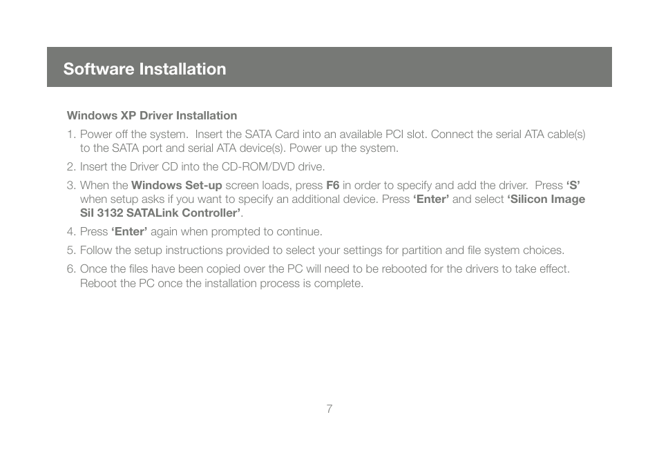 Software installation | IOGear GICe711S3W6 User Manual | Page 7 / 16