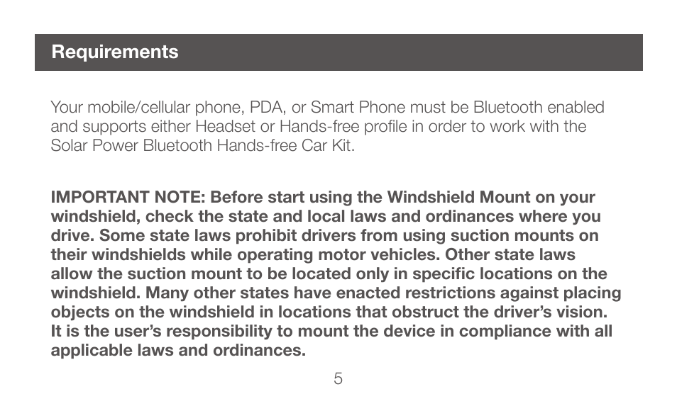 Requirements | IOGear GBHFK231 User Manual | Page 5 / 36