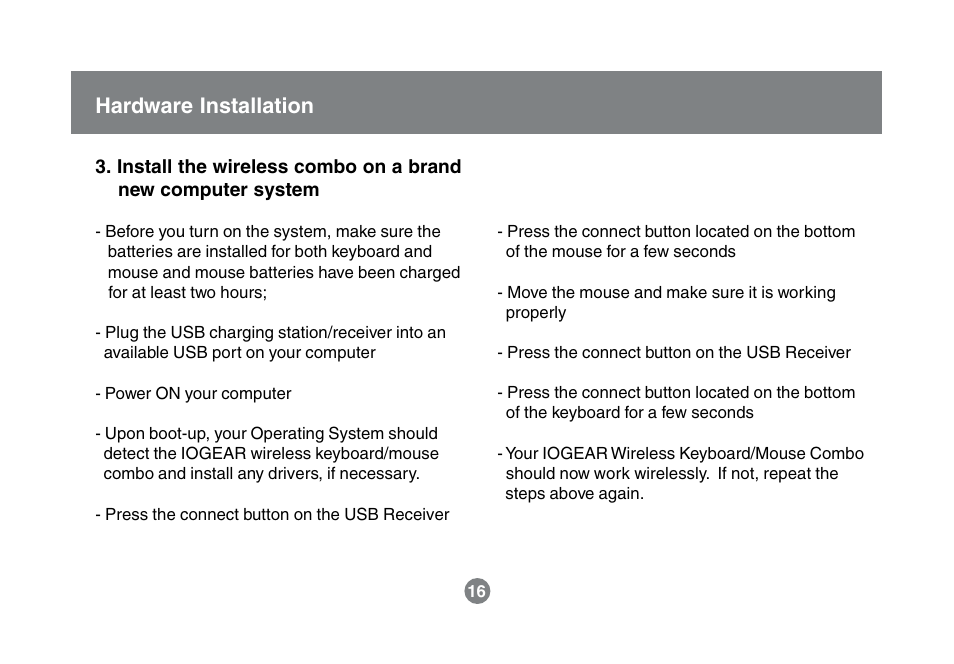 Hardware installation | IOGear GKM531R User Manual | Page 18 / 42