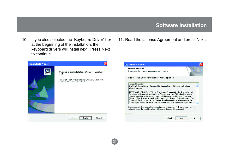 Software installation | IOGear GKM531R User Manual | Page 23 / 42