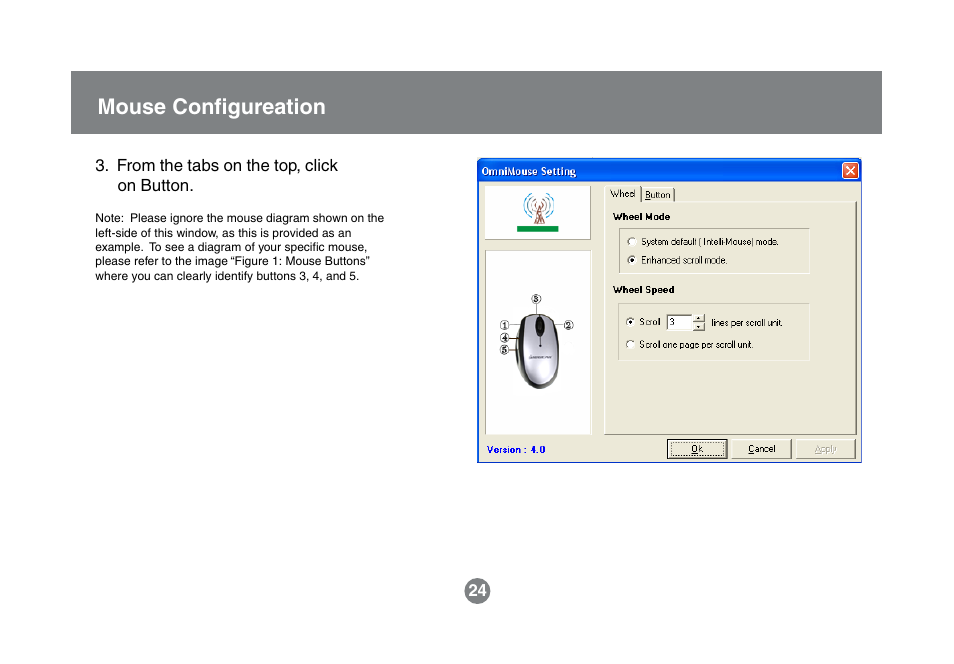 Mouse configureation | IOGear GKM531R User Manual | Page 26 / 42