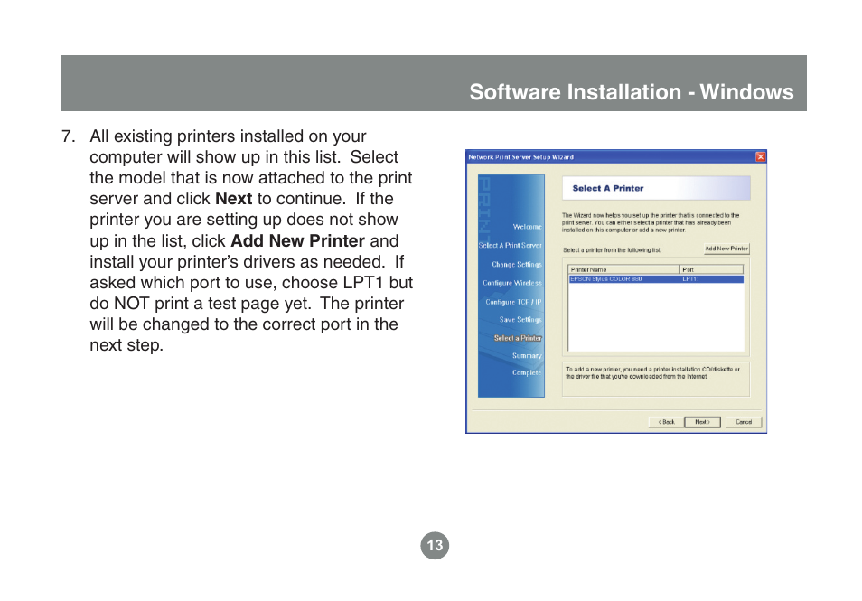 Software installation - windows | IOGear GPSU21 User Manual | Page 13 / 23
