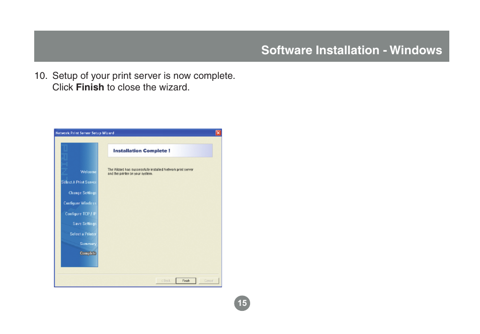 Software installation - windows | IOGear GPSU21 User Manual | Page 15 / 23