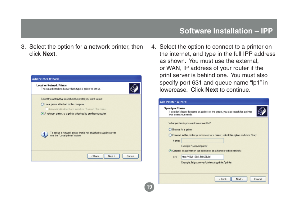 Software installation – ipp | IOGear GPSU21 User Manual | Page 19 / 23