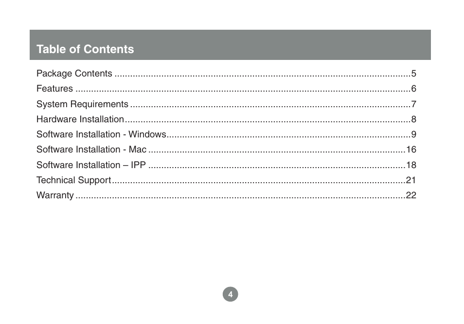 IOGear GPSU21 User Manual | Page 4 / 23