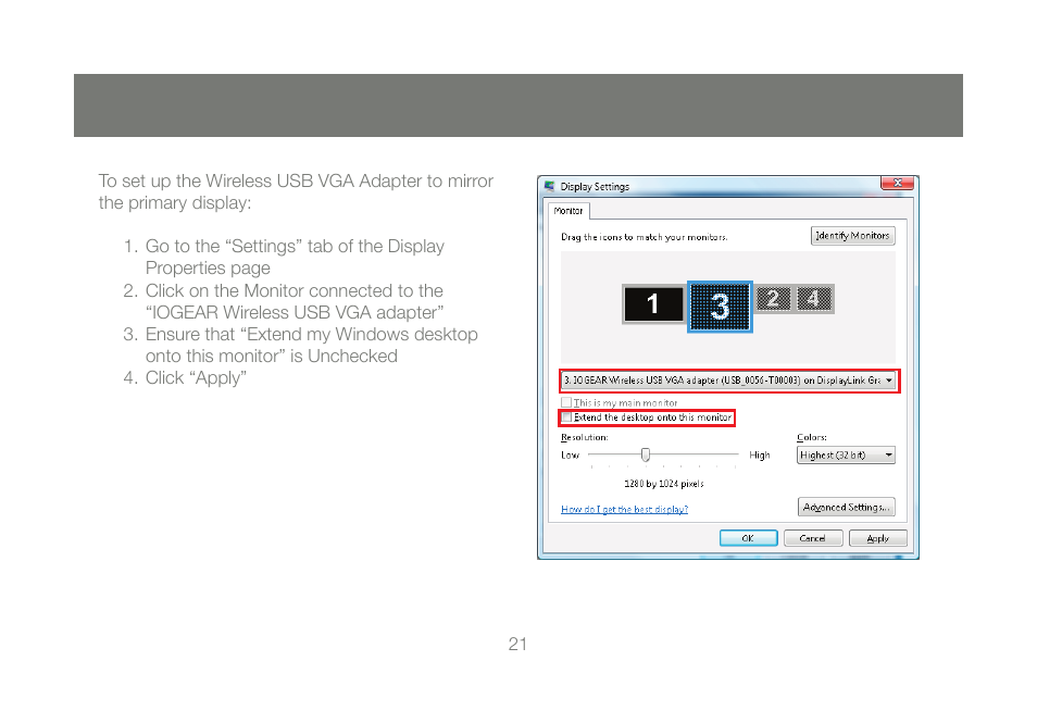 IOGear GUW2015V User Manual | Page 21 / 32