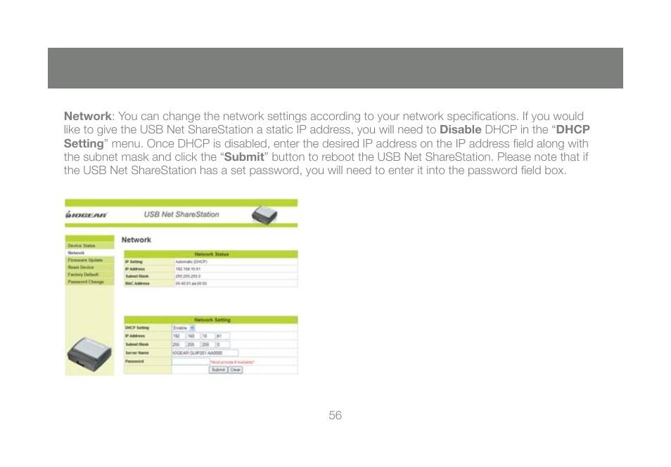 IOGear GUIP201 M1023 User Manual | Page 56 / 68