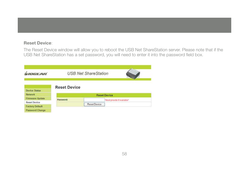 IOGear GUIP201 M1023 User Manual | Page 58 / 68