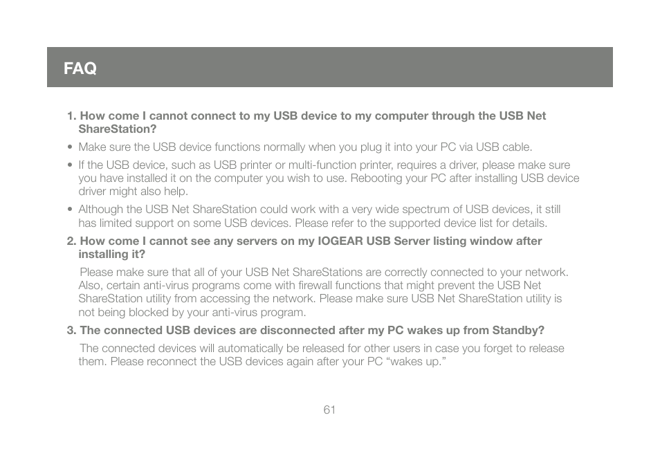 IOGear GUIP201 M1023 User Manual | Page 61 / 68