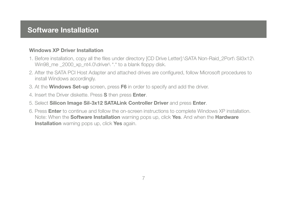 Software installation | IOGear GIC711SW6 User Manual | Page 7 / 16