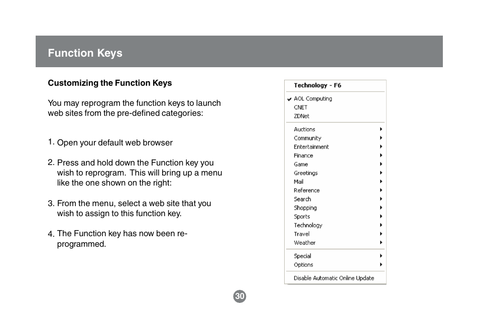 Function keys | IOGear GKM541R User Manual | Page 32 / 42