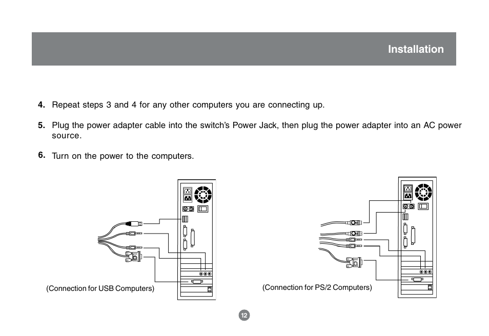 Installation | IOGear GCS1732 User Manual | Page 14 / 44