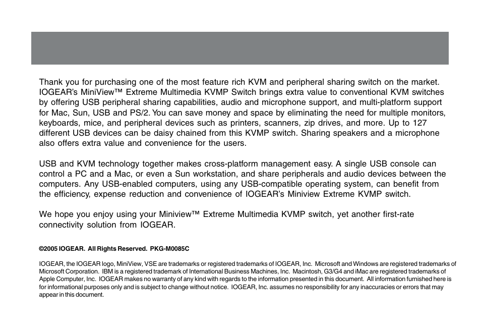 IOGear GCS1732 User Manual | Page 2 / 44