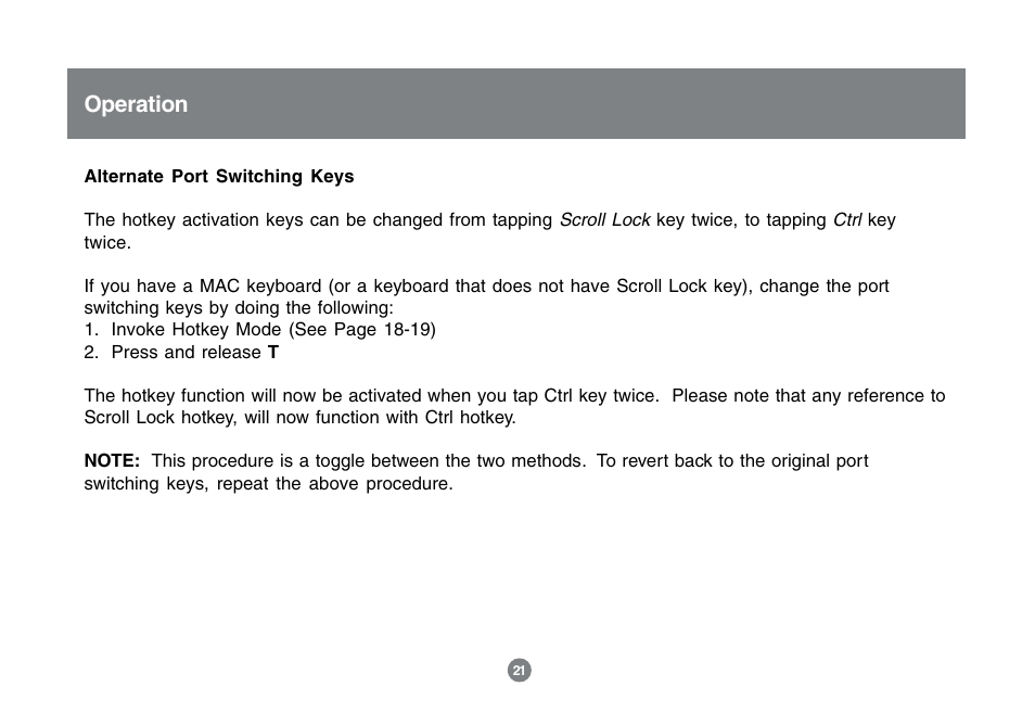 Operation | IOGear GCS1732 User Manual | Page 23 / 44