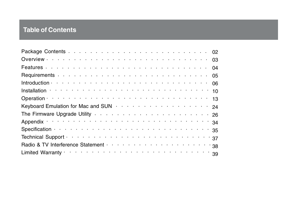 IOGear GCS1732 User Manual | Page 3 / 44