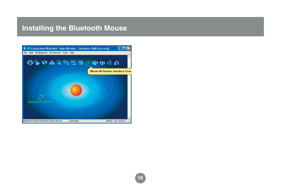 Installing the bluetooth mouse | IOGear GME225BKIT User Manual | Page 16 / 96