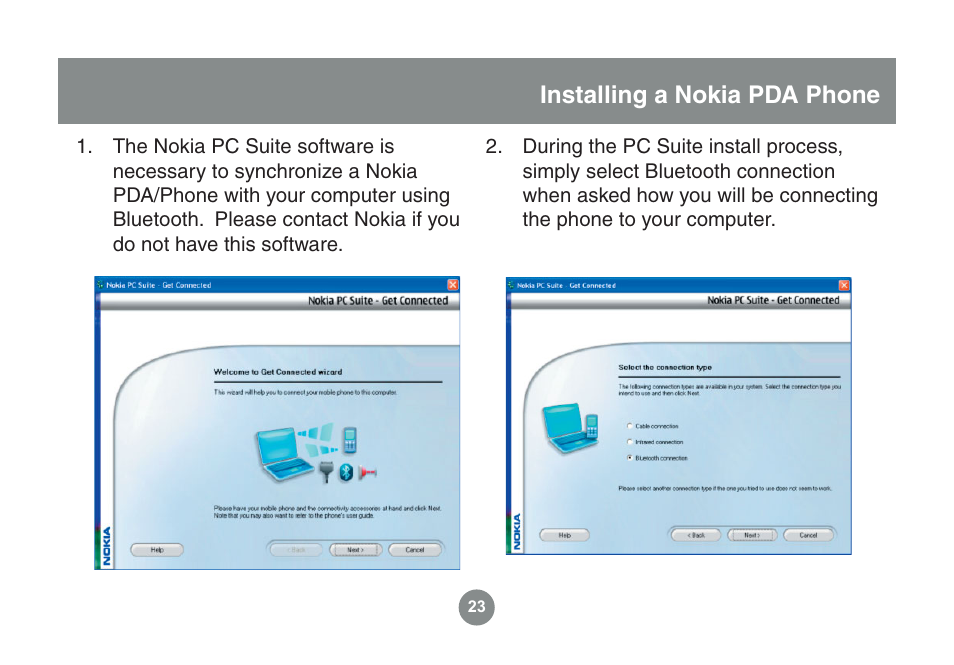 Installing a nokia pda phone | IOGear GME225BKIT User Manual | Page 23 / 96