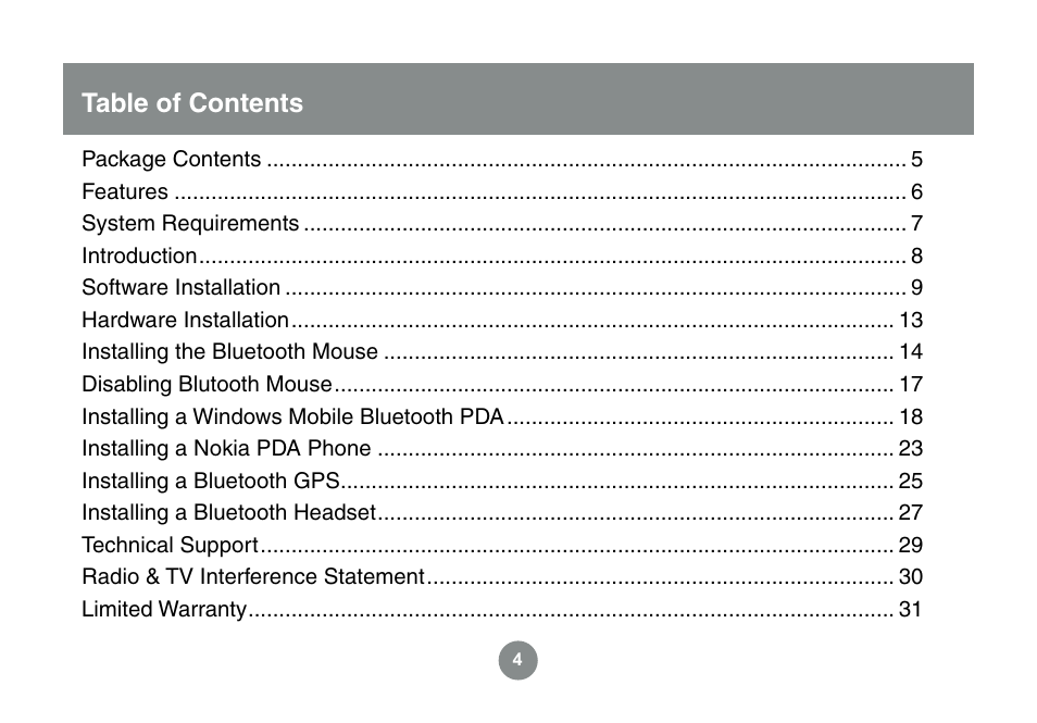 IOGear GME225BKIT User Manual | Page 4 / 96