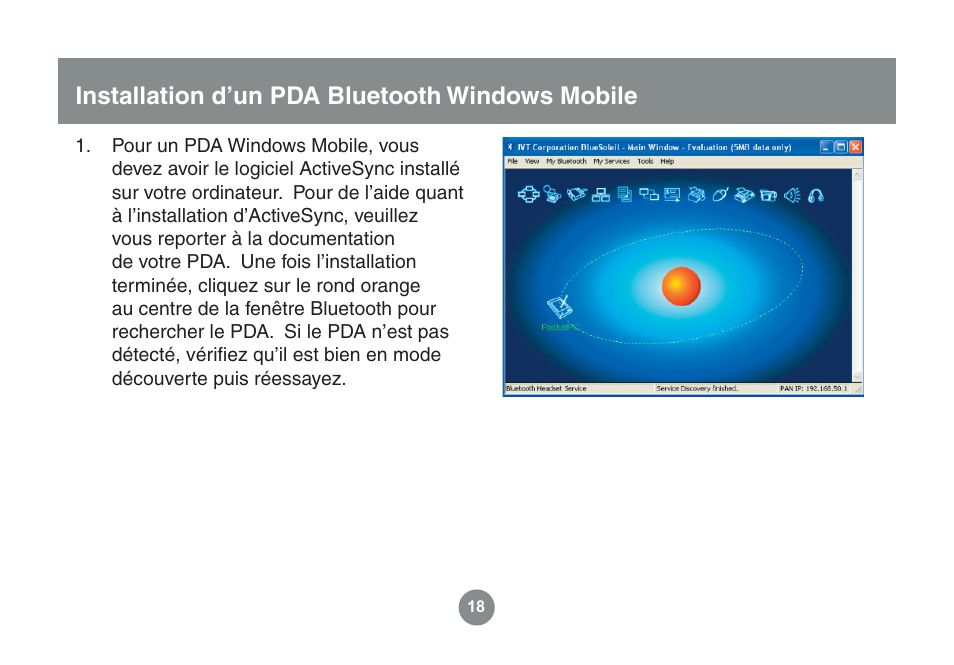 Installation d’un pda bluetooth windows mobile | IOGear GME225BKIT User Manual | Page 50 / 96