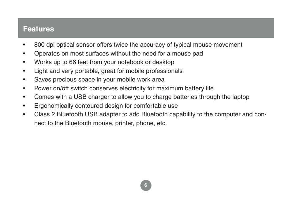 Features | IOGear GME225BKIT User Manual | Page 6 / 96