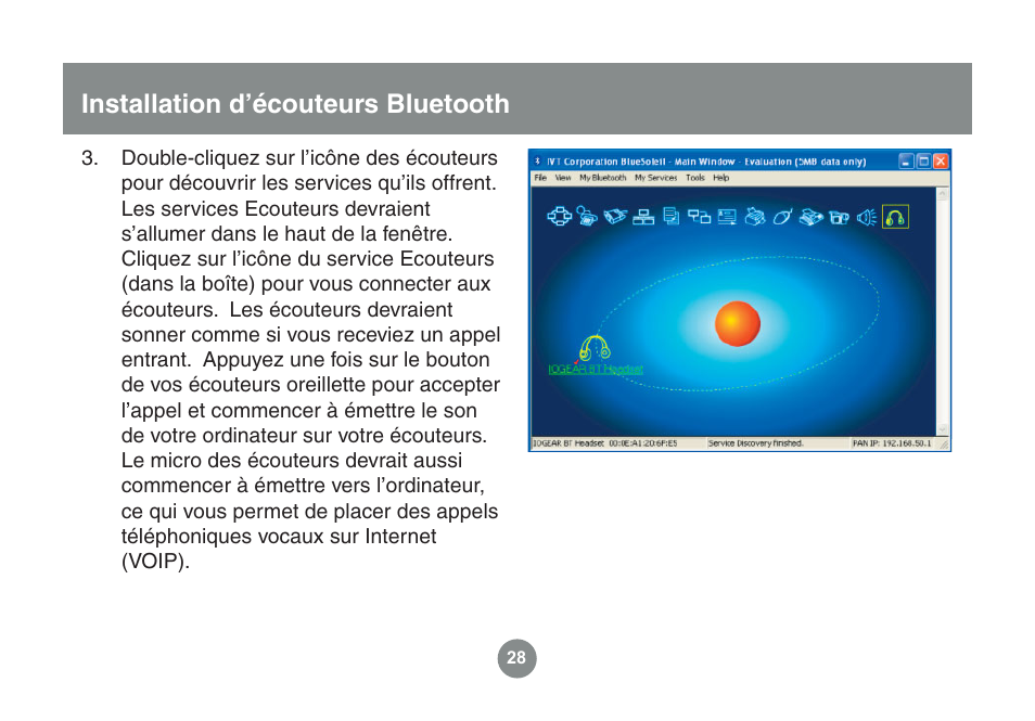 Installation d’écouteurs bluetooth | IOGear GME225BKIT User Manual | Page 60 / 96