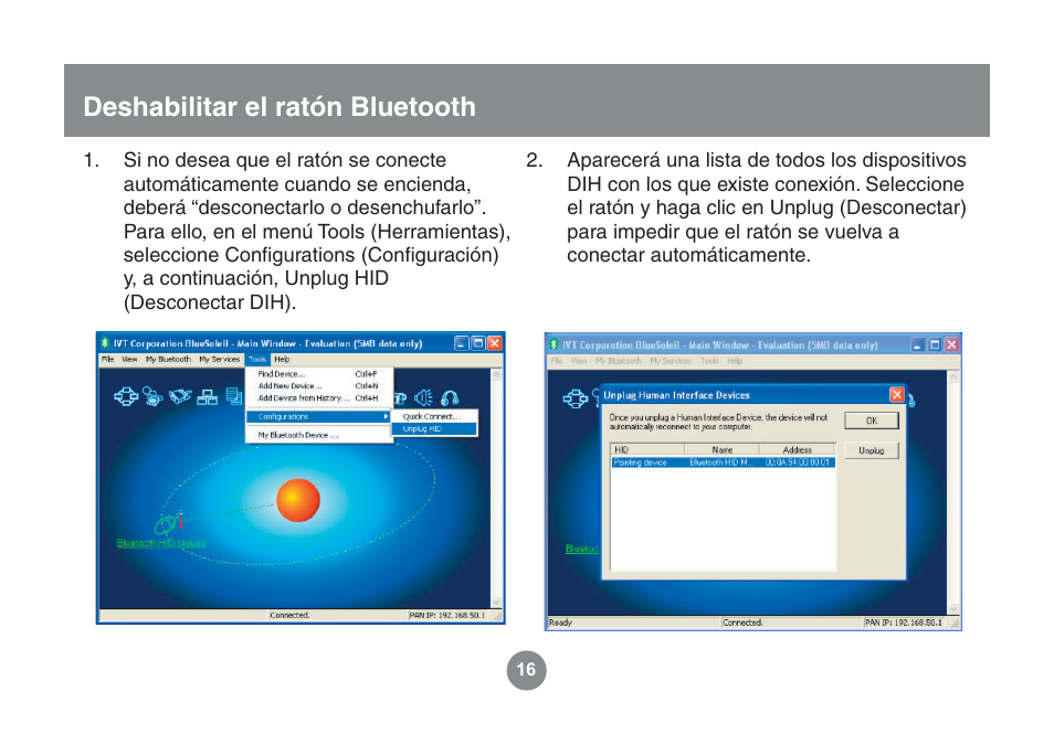 Deshabilitar el ratón bluetooth | IOGear GME225BKIT User Manual | Page 80 / 96