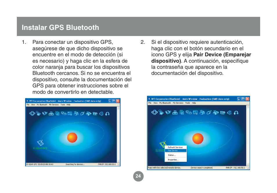 Instalar gps bluetooth | IOGear GME225BKIT User Manual | Page 88 / 96