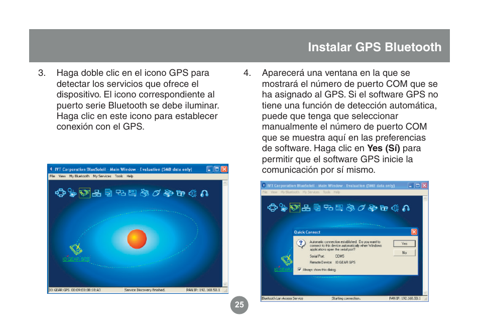 Instalar gps bluetooth | IOGear GME225BKIT User Manual | Page 89 / 96