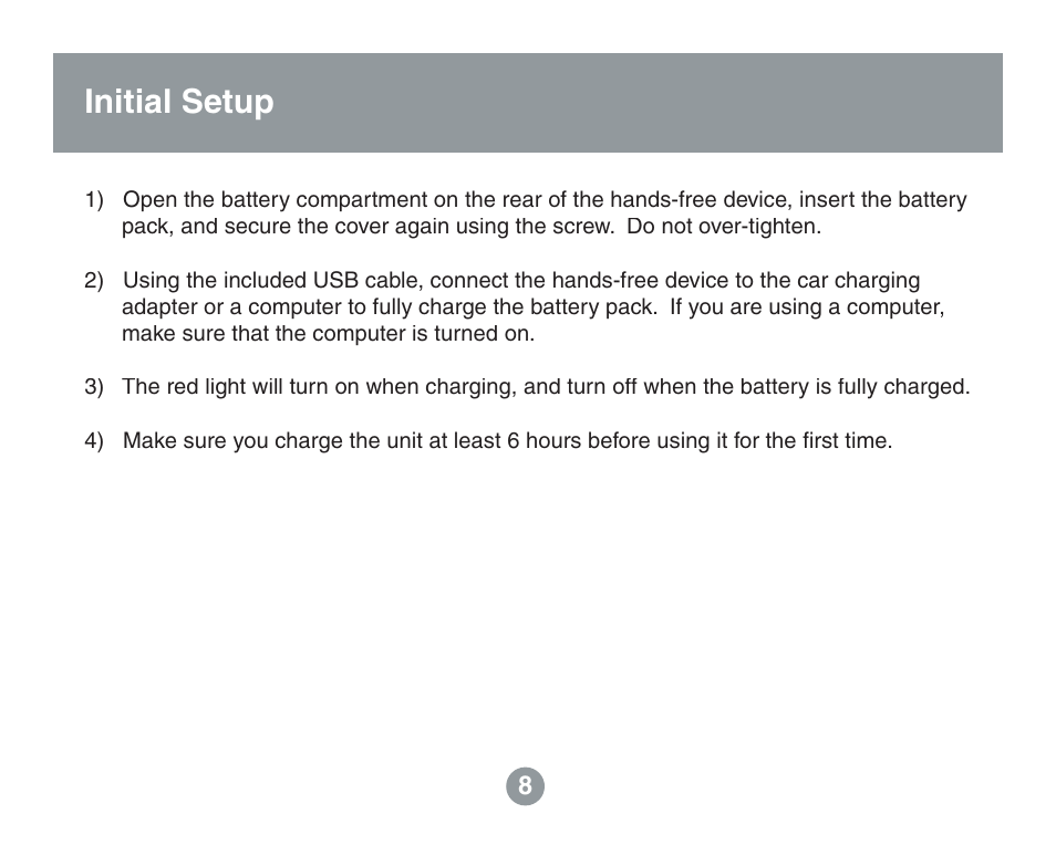 Initial setup use as computer microphone/speaker | IOGear GBHFK201W6 User Manual | Page 8 / 38