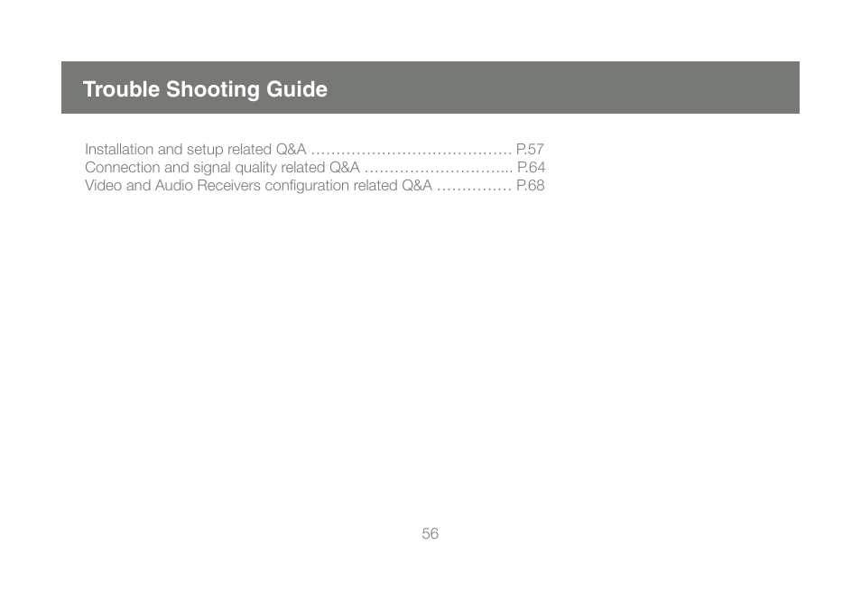 Trouble shooting guide | IOGear GUWAVKIT User Manual | Page 56 / 80