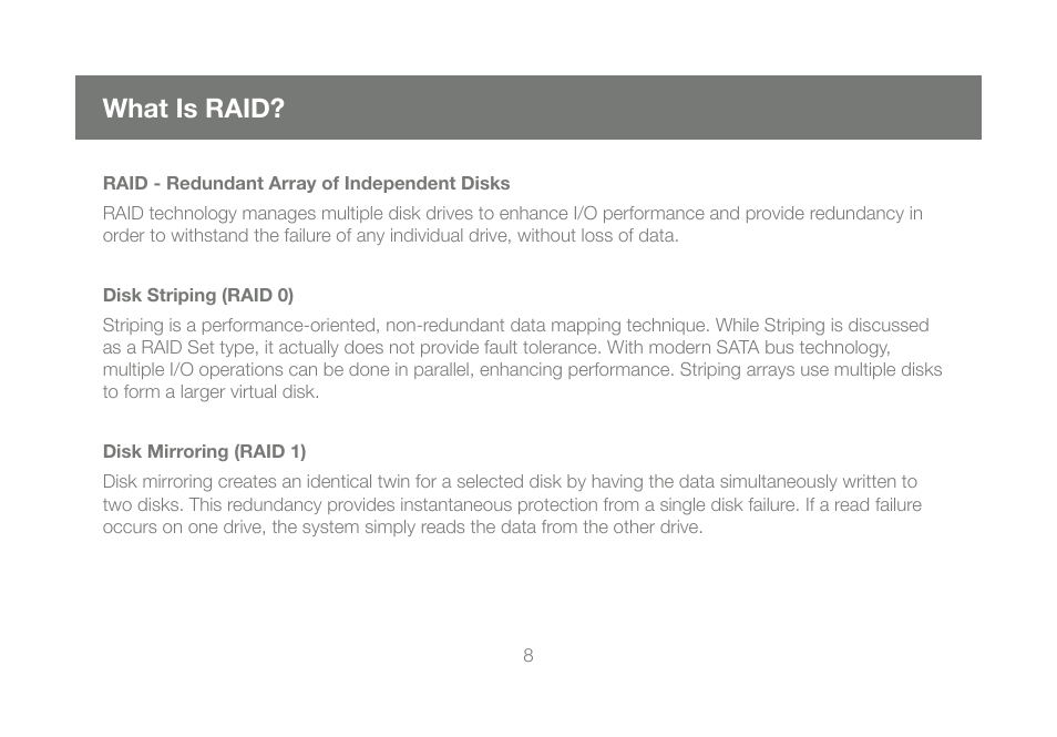 What is raid | IOGear M0560 User Manual | Page 8 / 28
