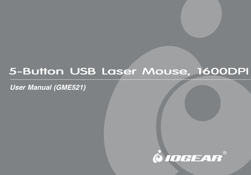 IOGear 1600DPI User Manual | 26 pages