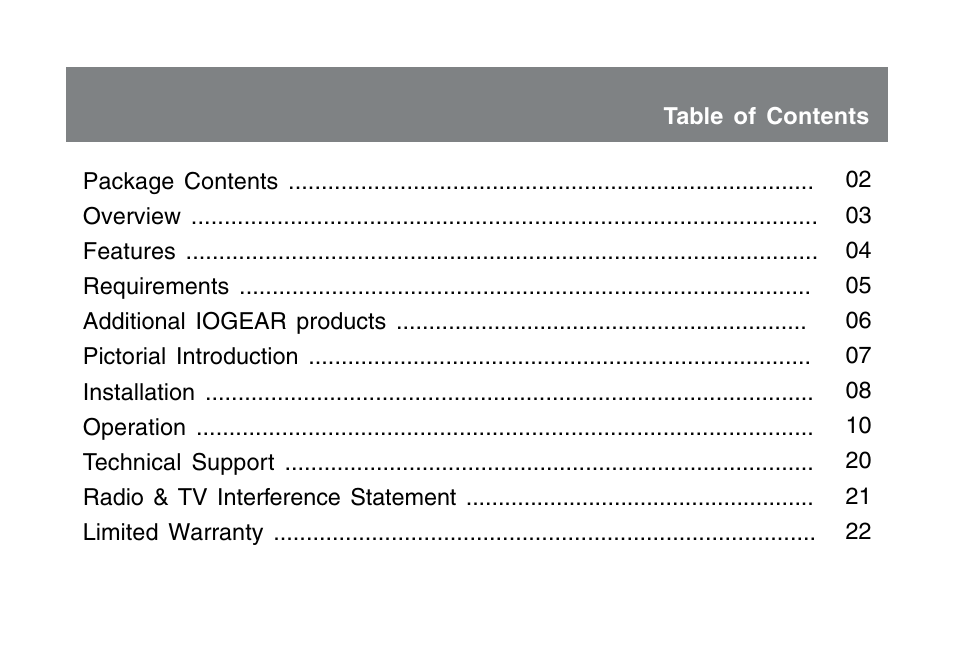 IOGear 1600DPI User Manual | Page 3 / 26