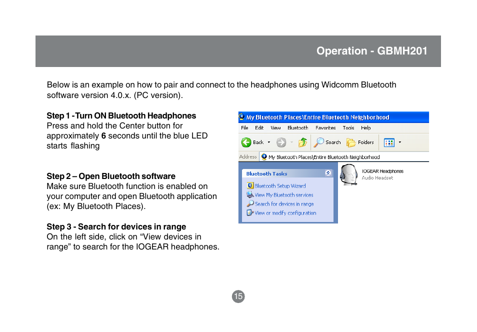 Operation - gbmh201 | IOGear GBMA201 User Manual | Page 17 / 32