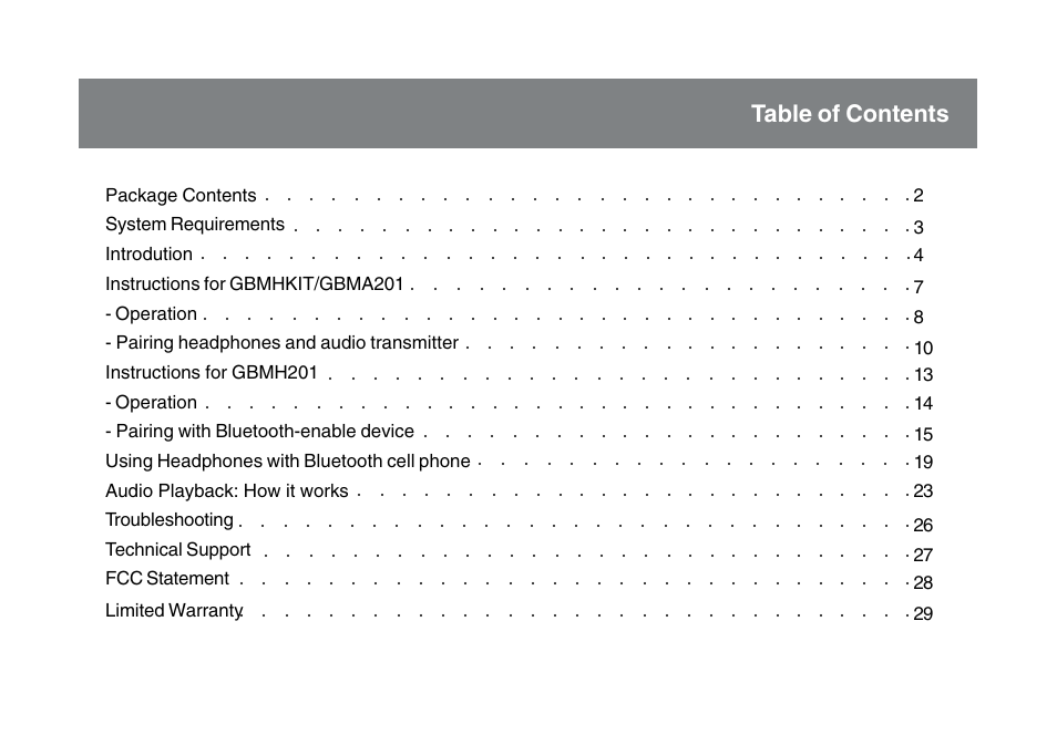IOGear GBMA201 User Manual | Page 3 / 32