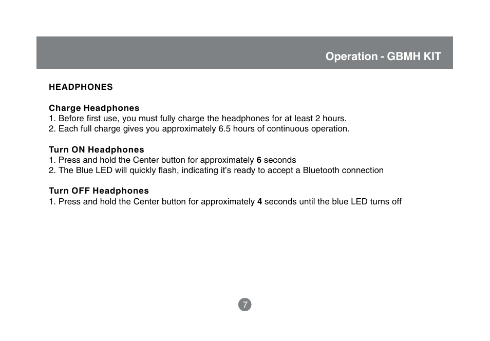 Operation - gbmh kit | IOGear GBMA201 User Manual | Page 9 / 32