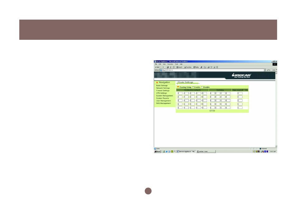 Network settings | IOGear BOSS GNS1000 User Manual | Page 38 / 82