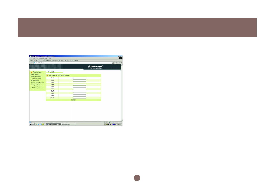 Firewall settings | IOGear BOSS GNS1000 User Manual | Page 43 / 82