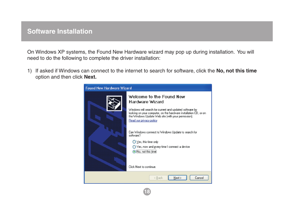 Software installation | IOGear USB Multi GMFPSU01 User Manual | Page 18 / 44