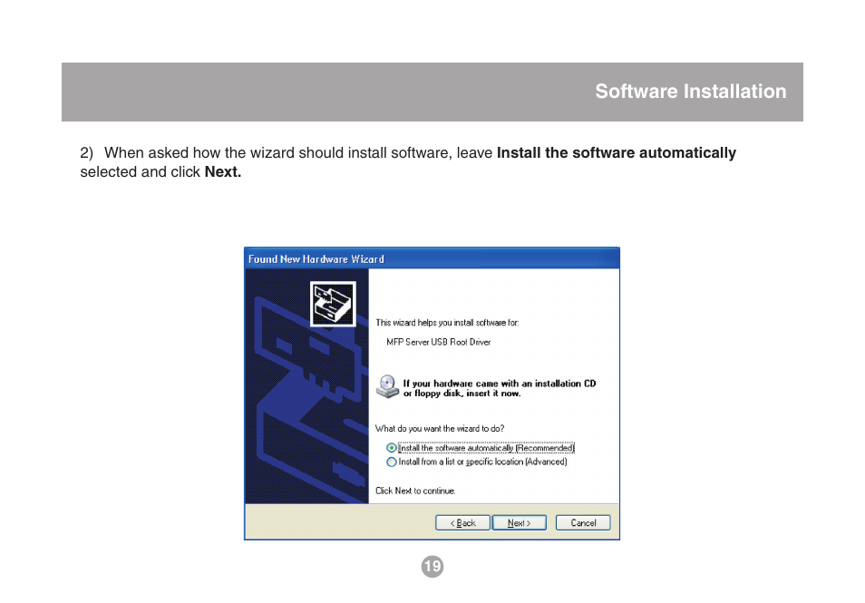 Software installation | IOGear USB Multi GMFPSU01 User Manual | Page 19 / 44