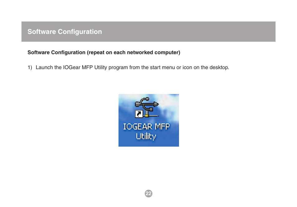Software conﬁguration | IOGear USB Multi GMFPSU01 User Manual | Page 22 / 44