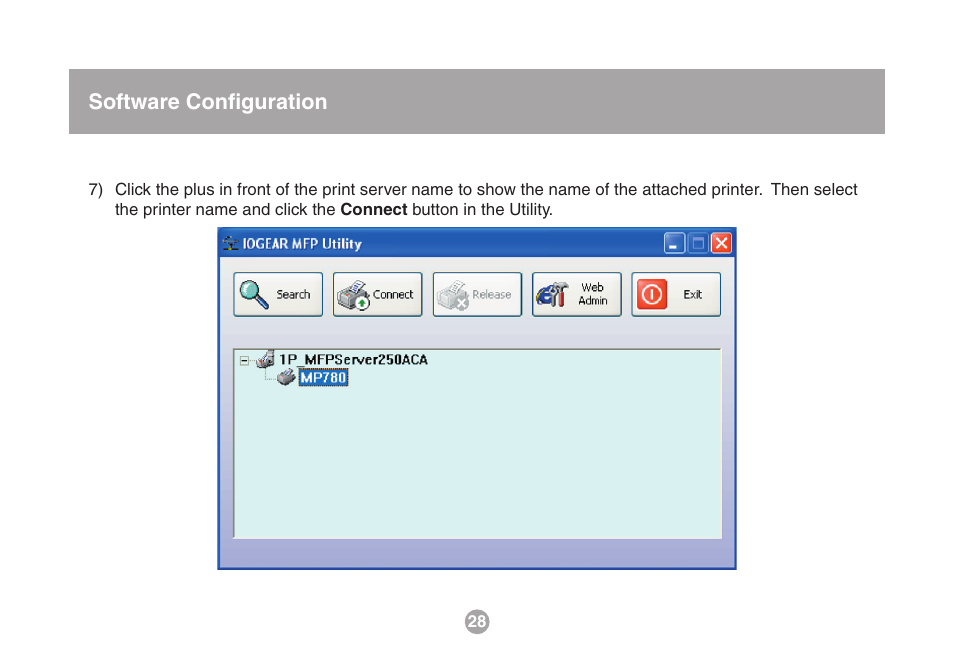 Software conﬁguration | IOGear USB Multi GMFPSU01 User Manual | Page 28 / 44