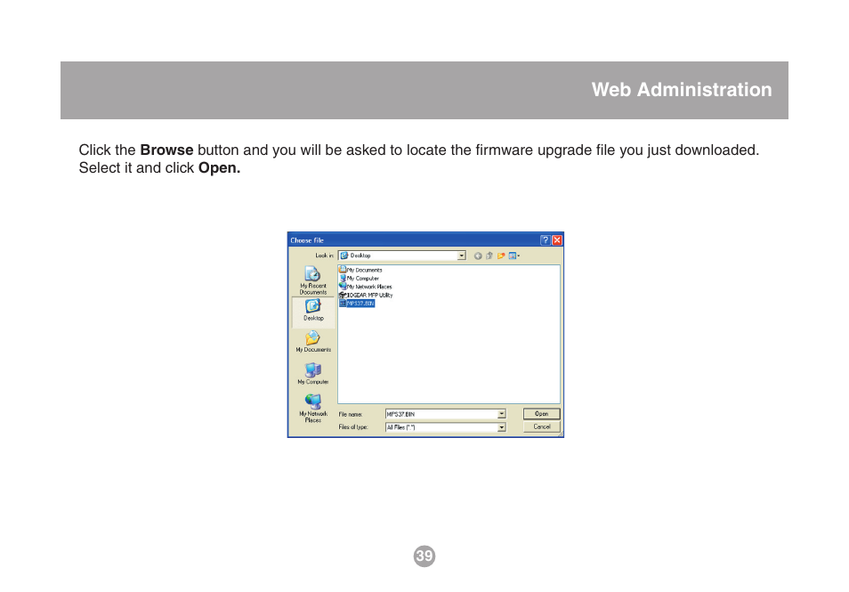Web administration | IOGear USB Multi GMFPSU01 User Manual | Page 39 / 44