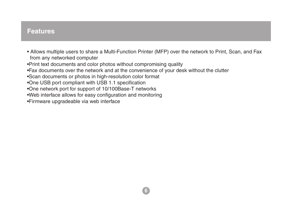 IOGear USB Multi GMFPSU01 User Manual | Page 6 / 44