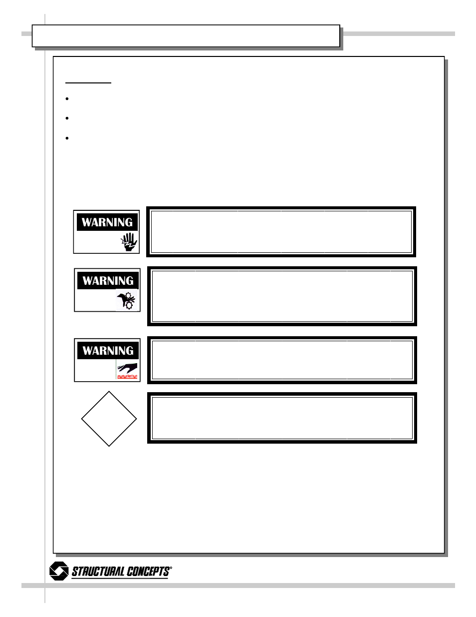 Warning | Impulse DO4837R User Manual | Page 3 / 27