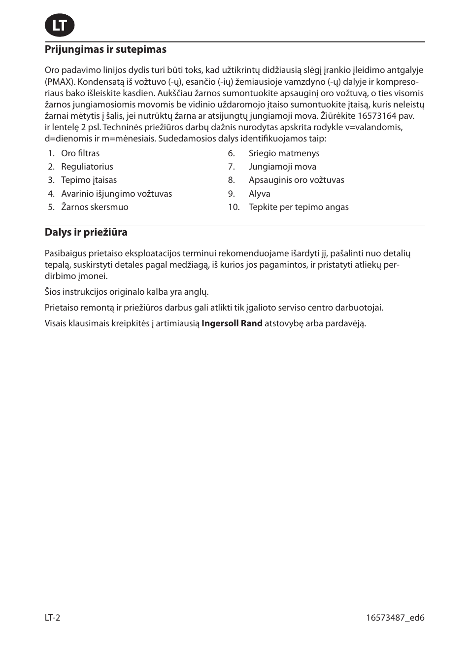 Ingersoll-Rand 301 User Manual | Page 38 / 56